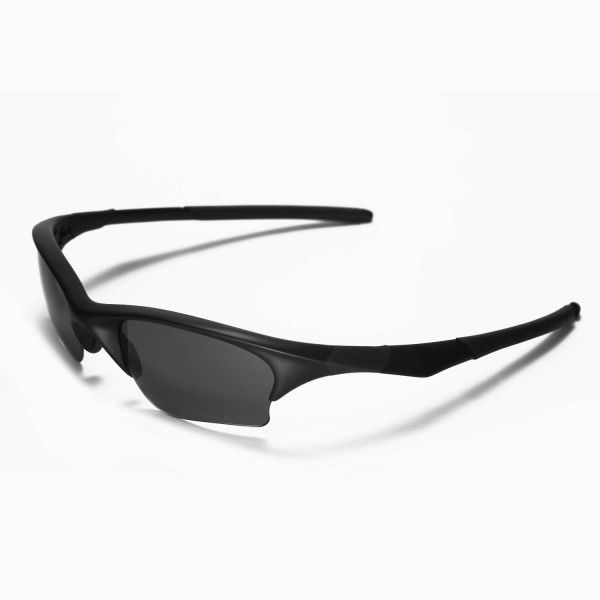 Walleva Black Polarized Replacement Lenses for Oakley Half Jacket XLJ